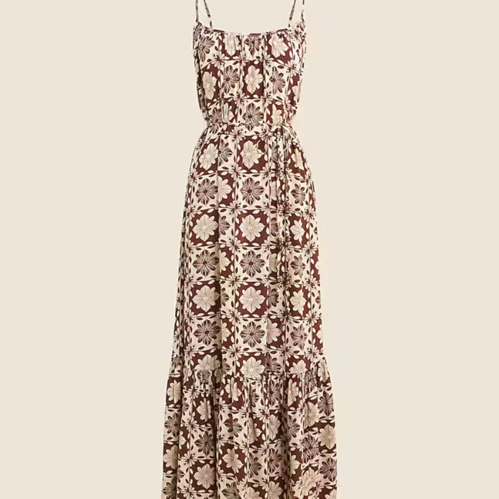 Jcrew spaghetti strap maxi dress